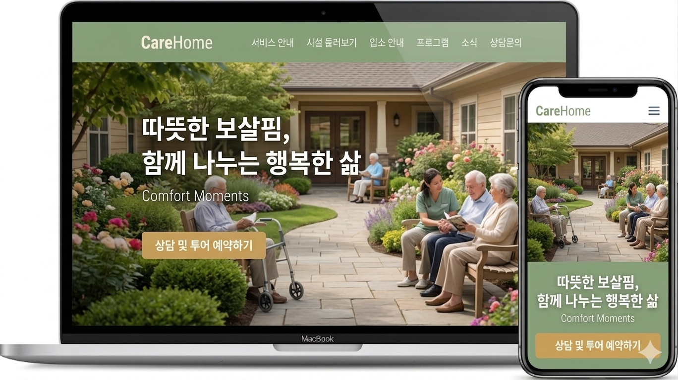 요양원 템플릿 이미지